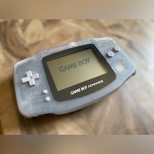 Nintendo Game Boy Advance GBA Glacier Handheld Console AGB-001 Works Perfectly